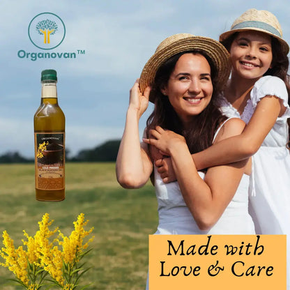 Organovan Cold Pressed Mustard Oil - 1L | Swaad Se Sehat Tak Organovan