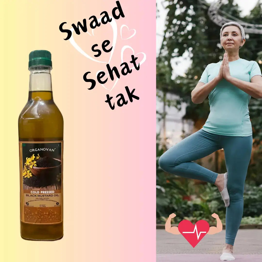 Organovan Cold Pressed Mustard Oil - 1L | Swaad Se Sehat Tak Organovan