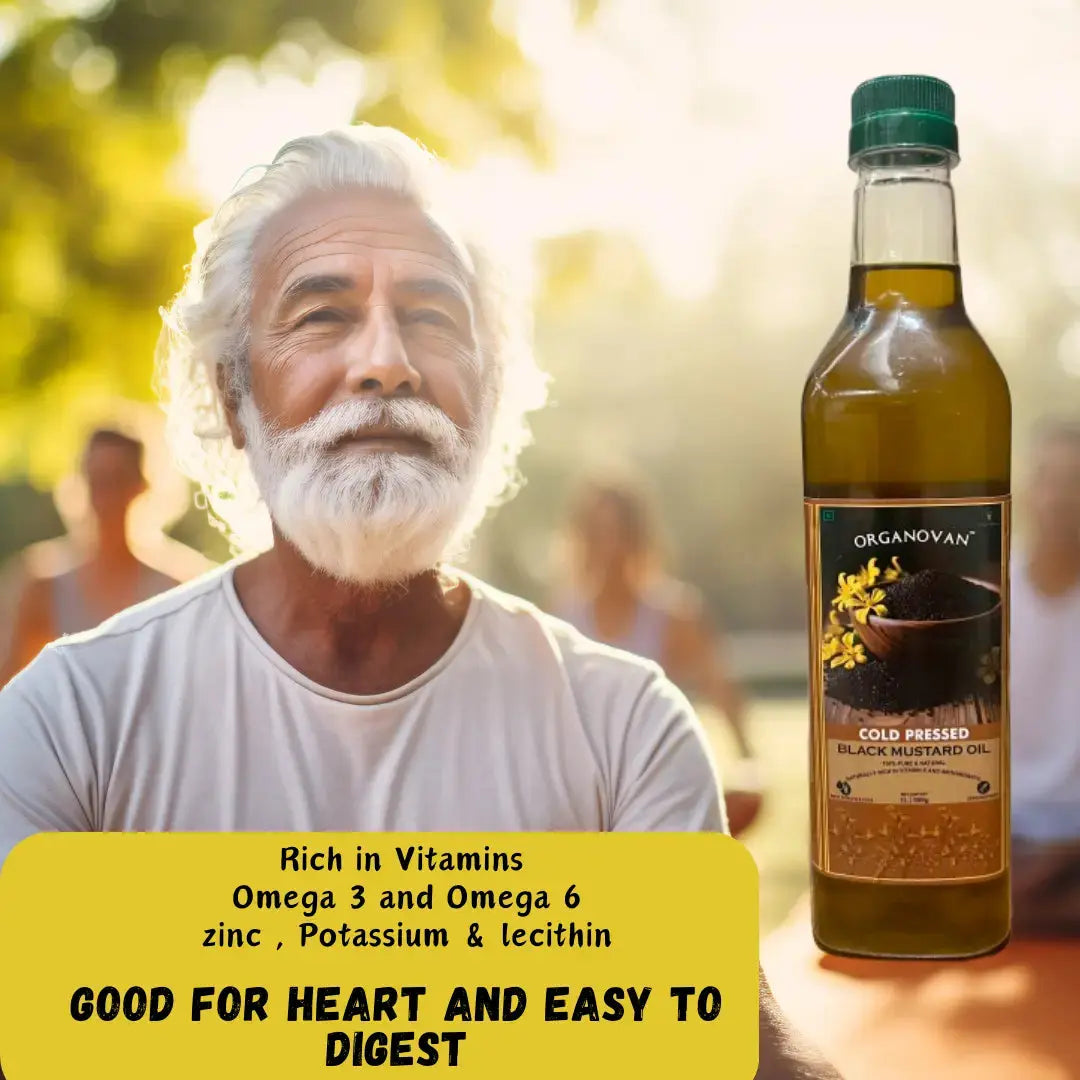 Organovan Cold Pressed Mustard Oil - 1L | Swaad Se Sehat Tak Organovan